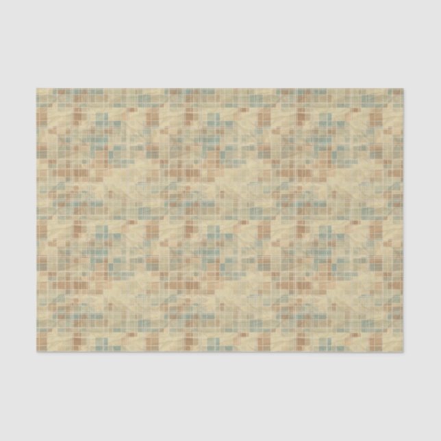 Retro geometric pattern 2 tissue paper (Front)