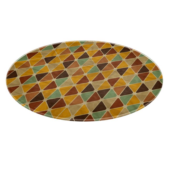 Retro geometric pattern 3 cutting board (Corner)