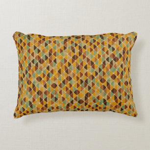 Retro geometric pattern 3 decorative cushion