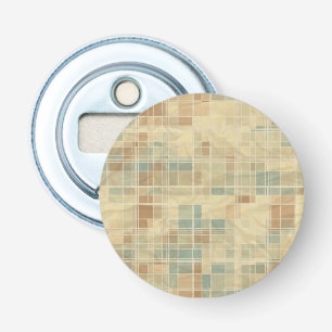 Retro geometric pattern 4 bottle opener