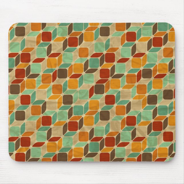 Retro geometric pattern 4 mouse pad (Front)