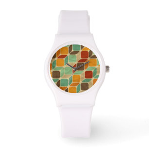 Retro geometric pattern 4 watch