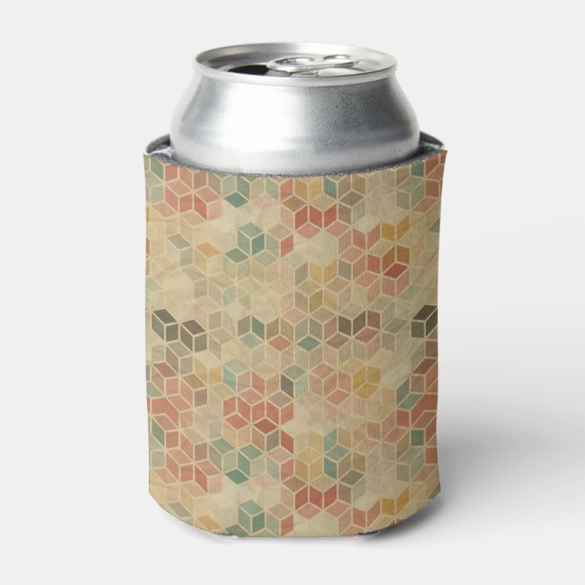 Retro geometric pattern 5 can cooler (Can Front)