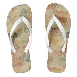 Retro geometric pattern 5 jandals