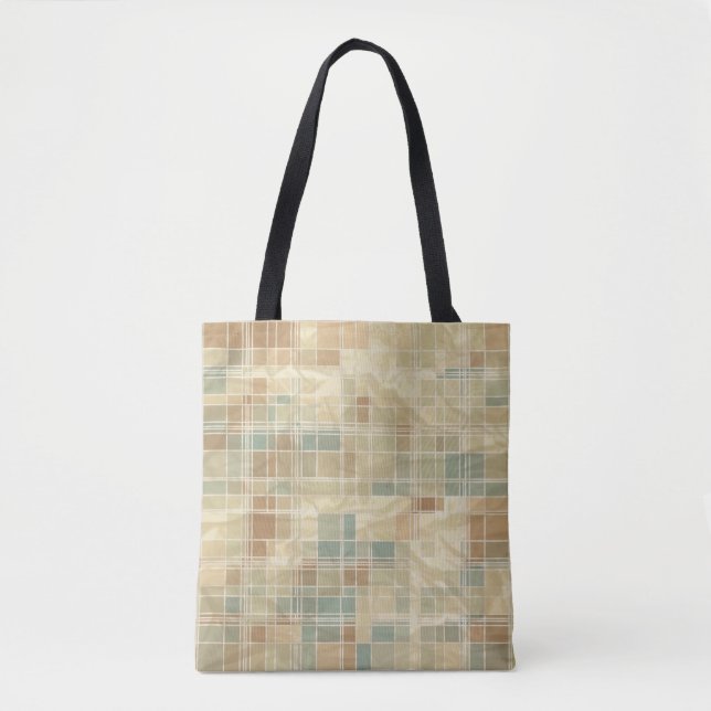 Retro geometric pattern 6 tote bag (Front)