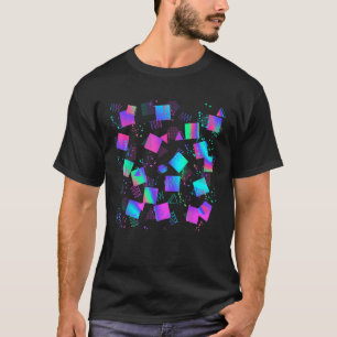 Retro Geometric Pattern 80s 90s Gift Memphis Style T-Shirt