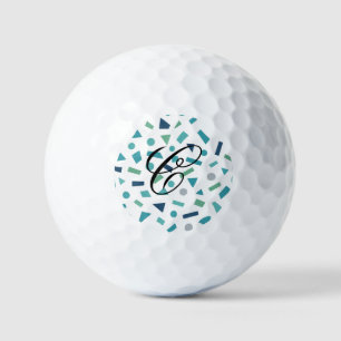 Retro Geometric Pattern – 80s Memphis Style Design Golf Balls