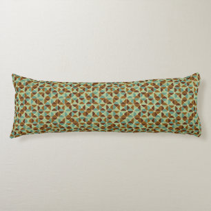 Retro geometric pattern body cushion