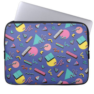 Retro Geometric Pattern Laptop Sleeve