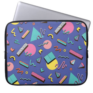 Retro Geometric Pattern Laptop Sleeve