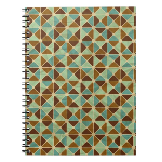 Retro geometric pattern notebook (Front)