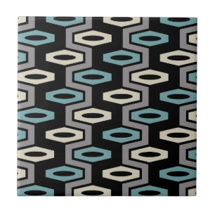 Retro Geometric Pattern Tile