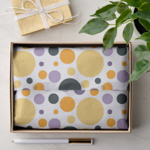 Retro Geometric Polka Dot Seamless Pattern Tissue Paper