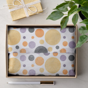 Retro Geometric Polka Dot Seamless Pattern Tissue Paper