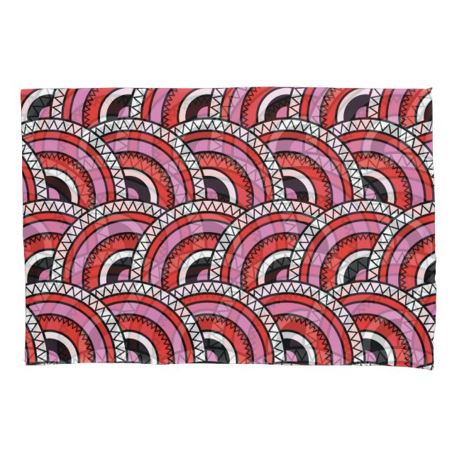 Retro Geometric Seamless Pattern Pillowcase (Front)