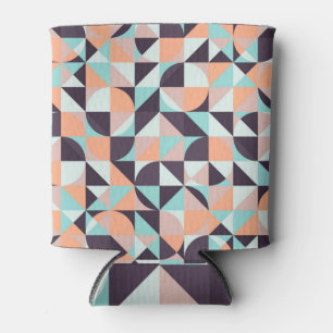 Retro geometric, seamless vintage background can cooler