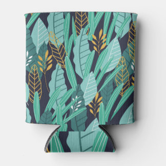 Retro Geometric Shapes Seamless Pattern Can Cooler