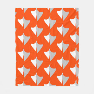Retro geometric shapes with seamless patternabstra fleece blanket