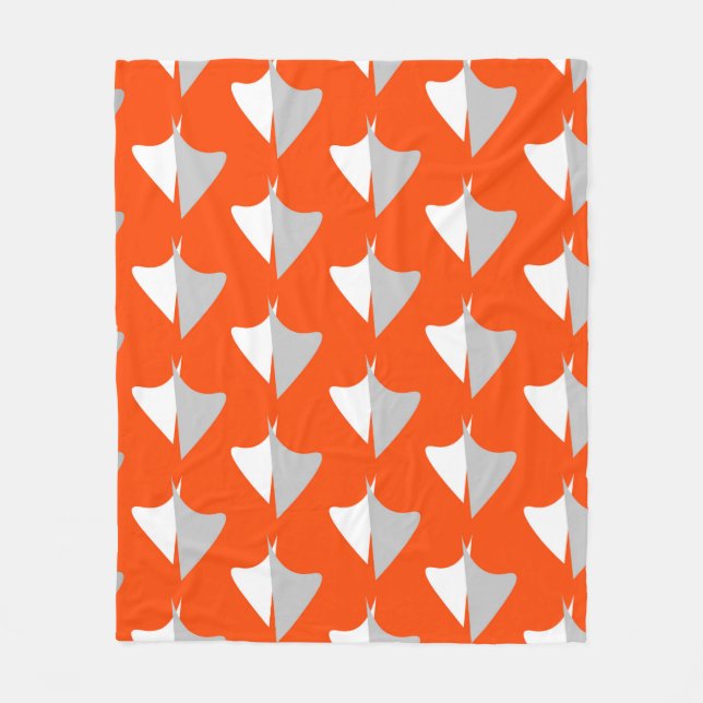 Retro geometric shapes with seamless patternabstra fleece blanket (Front)