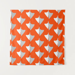 Retro geometric shapes with seamless patternabstra tapestry