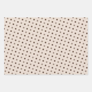 Retro geometry wrapping paper sheet