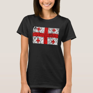 Retro Georgia Flag Country Independence Men Women  T-Shirt