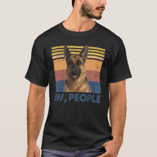 Retro German Shepherd Ew People German Shepherd L T-Shirt