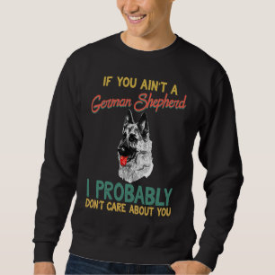 Retro German Shepherd GSD K9 Police Dog Men Women Sweatshirt
