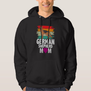 Retro German Shepherd Mum Dog Mother Pet Mum Hoodie