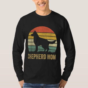 Retro German Shepherd Mum Gift Dog Mother Pet Shep T-Shirt
