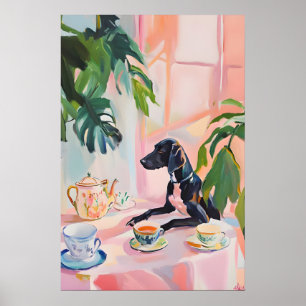 Retro German Shorthaired Pointer Poster, German Poster