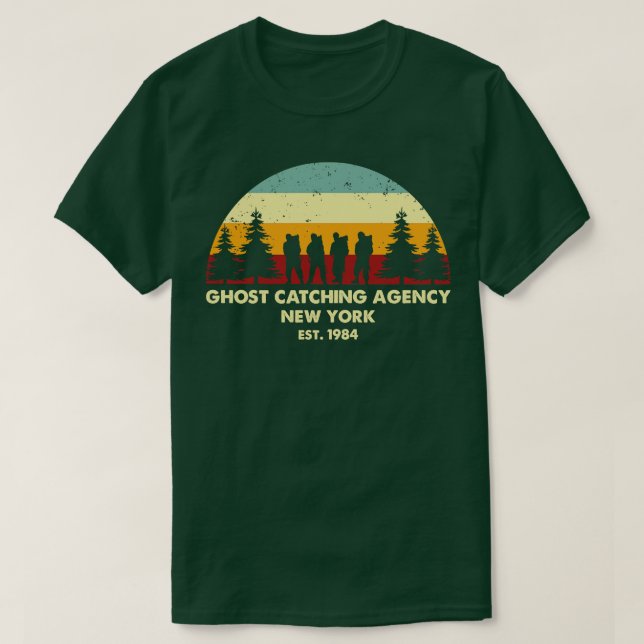 Retro Ghost Catching Agency T-Shirt (Design Front)