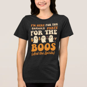 Retro Ghost Halloween Shirt   Here For The Boos Fu