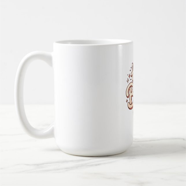 Retro Ghost "Hey Boo!" Coffee Mug (Left)