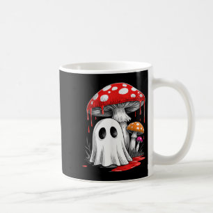 Retro Ghost Mushroom Halloween Vibes Cute Groovy M Coffee Mug