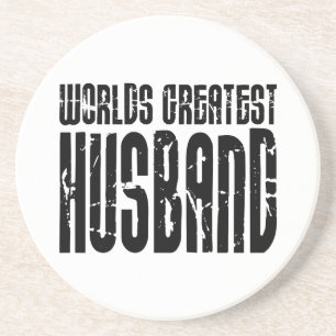 Retro Gifts for Husbands World's Greatest Husband Coaster