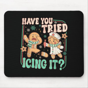 Retro Gingerbread Have You Tried Icing It Er Nurse Mouse Pad