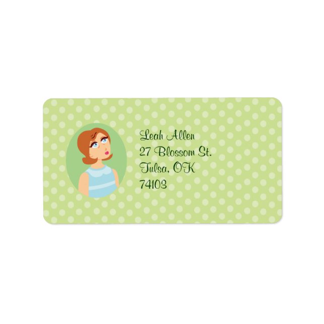 Retro Girl Label (Front)