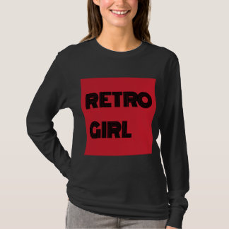 Retro girl long sleeve tshirt