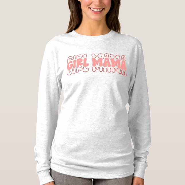 Retro Girl Mama T-Shirt (Front)