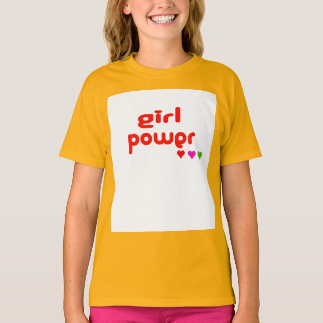 Retro Girl Power T-Shirt (Front)
