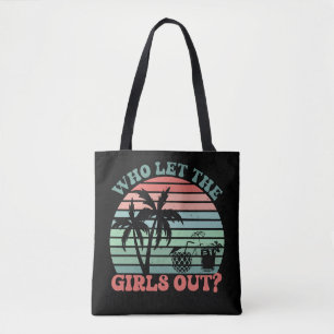 Retro Girl’s Trip Weekend Sunset Tote Bag