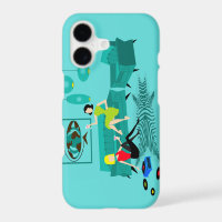 Retro Girl's Night In iPhone Case