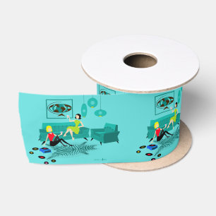 Retro Girl's Night In Ribbon Satin Ribbon