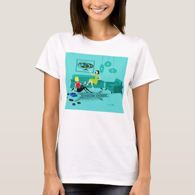 Retro Girls' Night In T-Shirt (Front)