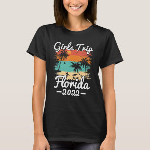 Retro Girls Trip Florida 2022 Summer Vacation Isla T-Shirt