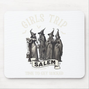 Retro Girls Trip Salem 1692 They Missed One Witch Mouse Pad