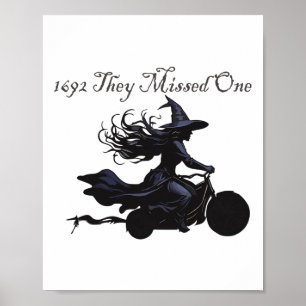 Retro Girls Trip Salem 1692 They Missed One Witch Poster