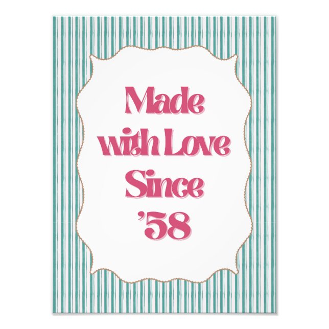 Retro Girly “Pretty Please” Print | Bright Vintage (Front)