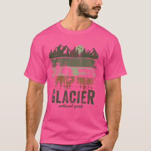 Retro Glacier National Park US Vintage Glacier T-Shirt